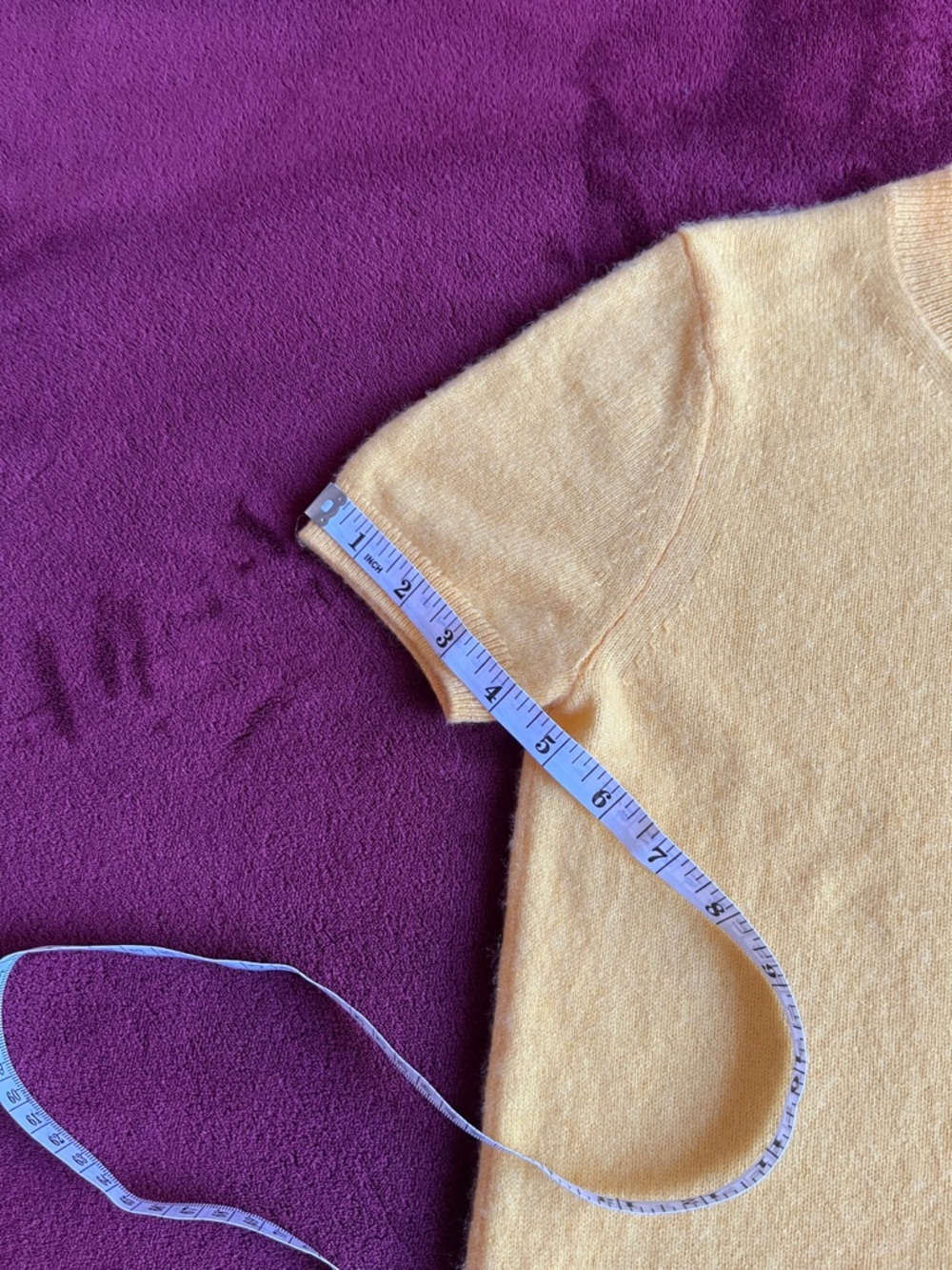Quince Women's Short Sleeve Crewneck Sweater - Yellow - Picture 12 of 12